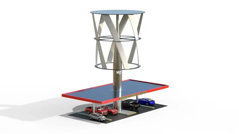 Neuartige Wind- und Solarstation lädt mehrere E-Autos gleichzeitig