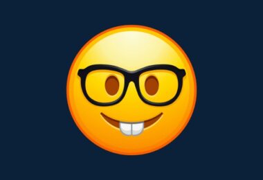 Petition Nerd-Emoji Apple, Schule, Schüler, Technik, Elektronik, Kommunikation, Design, Tastatur, Emoticon