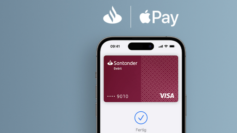Santander Apple Pay einrichten
