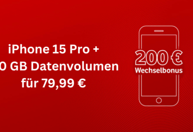 iPhone-Deal iPhone 15 Pro + 50 GB Datenvolumen für 79,99 Euro pro Monat bei Vodafone-2