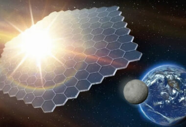 Sonnenschirm Weltraum, Solar, Solaranlage, Energie,