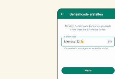 WhatsApp Geheimcode erstellen, Wie erstelle ich einen Geheimcode bei WhatsApp, Code für Chats erstellen