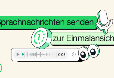 WhatsApp, selbstlöschende Sprachnachrichten