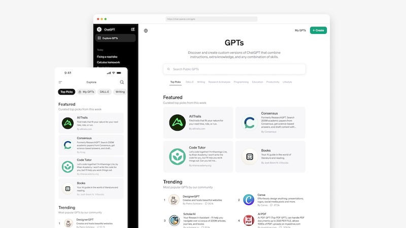 GPT Store, OpenAI, ChatGPT, App Store