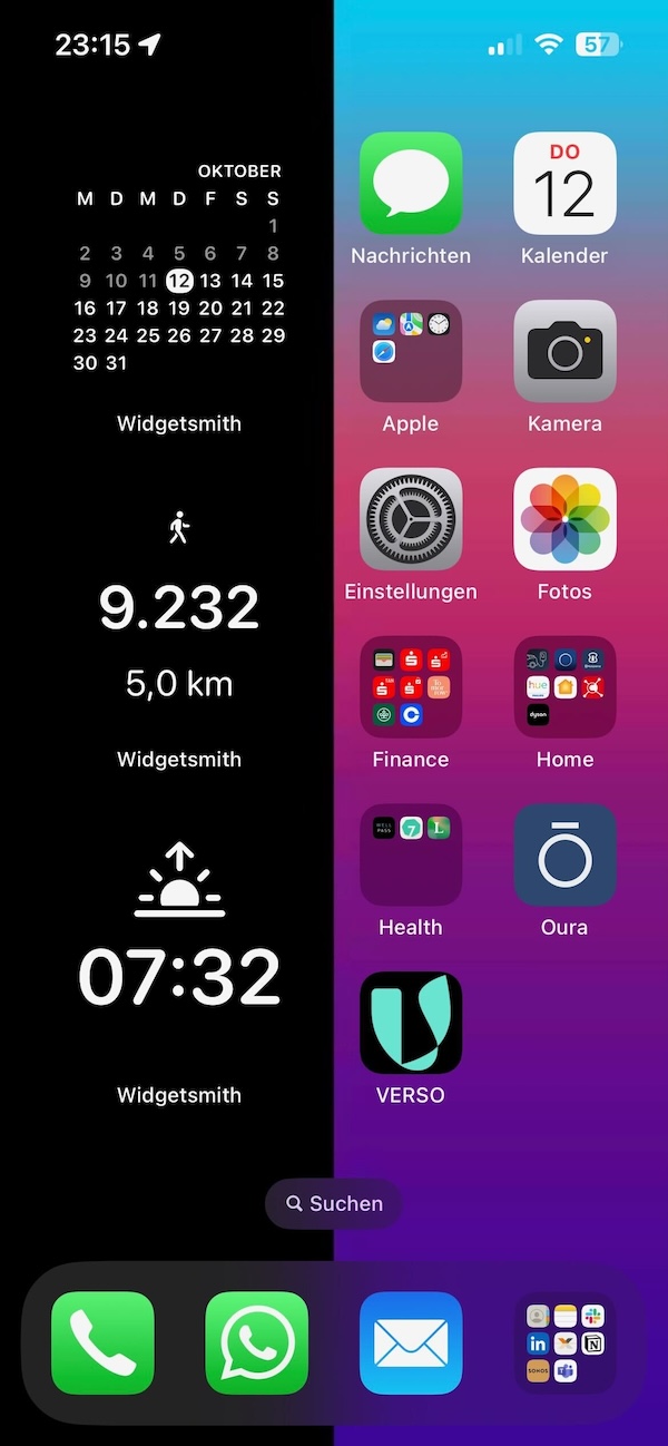 Andreas Maslo, Verso, Smartphone, Homescreen