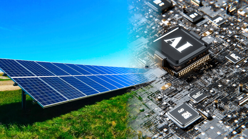 Perowskit-Solarzellen Künstliche Intelligenz, KI, Perowskit, Solaranlage, Solarzellen, Solarpark