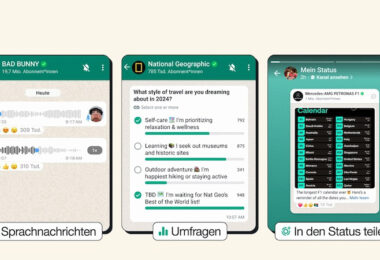 WhatsApp-Kanäle Sprachnachrichten Status teilen Umfragen, Whatsapp, Whatsapp Channels, Umfragen, Status teilen, Sprach-Updates