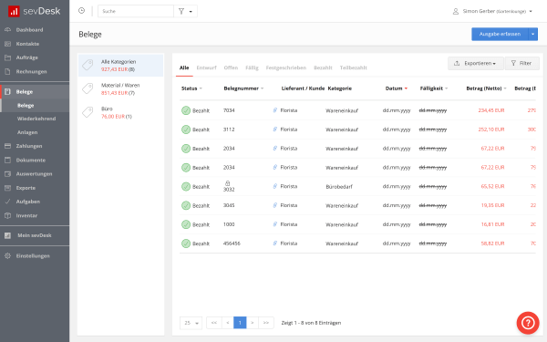 sevdesk_belegeuebersicht