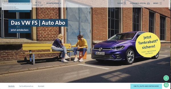 besten Auto-Abos, Mobilität, Fahrzeug, Vermietung, Autovermietung, Deutschland, Leasing, Flatrate, Sixt, VW, Finn, like2drive, Europcar