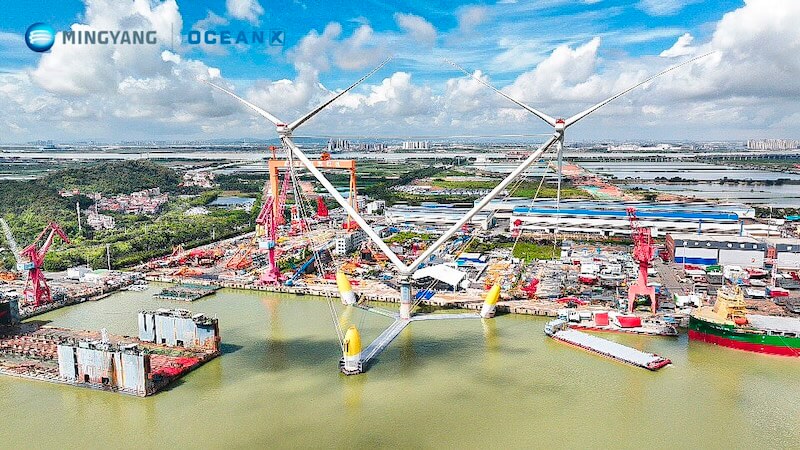 Doppelwindrad, leistungsstärkste Offshore-Windkraftwerk