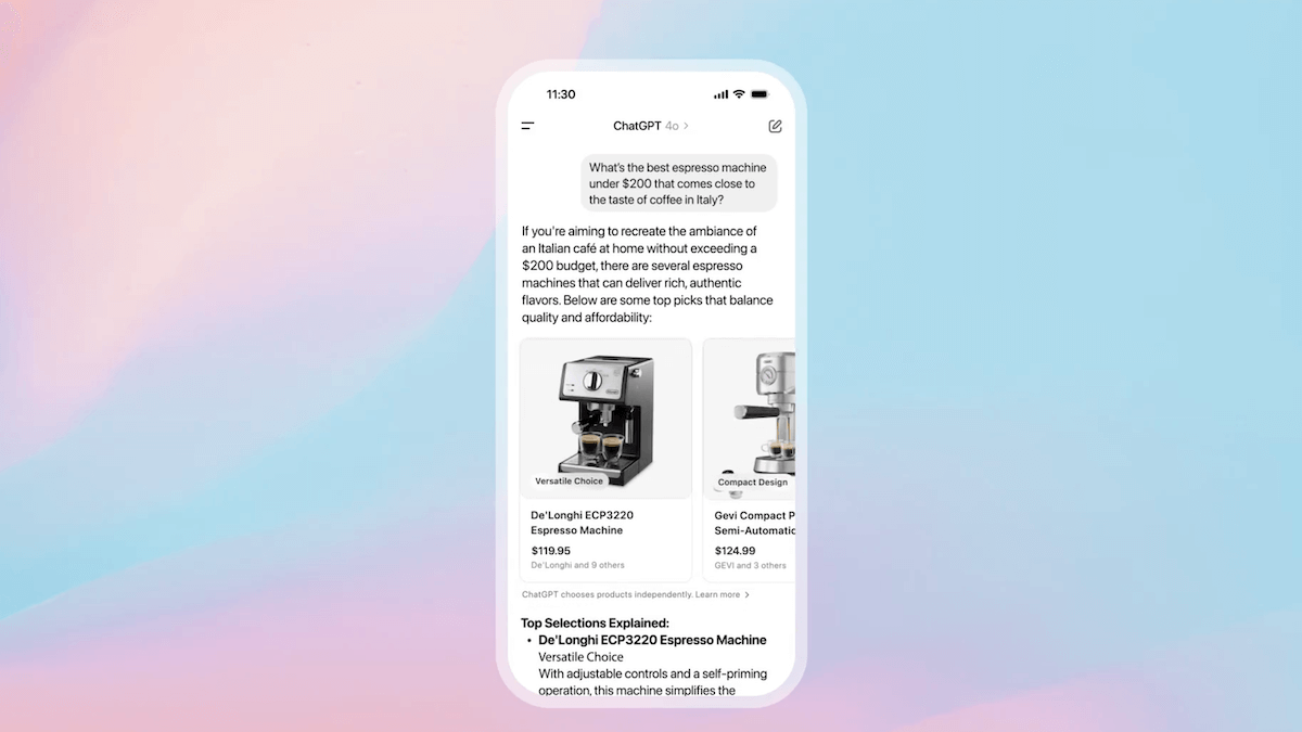 ChatGPT Produktempfehlungen Shopping KI Künstliche Intelligenz