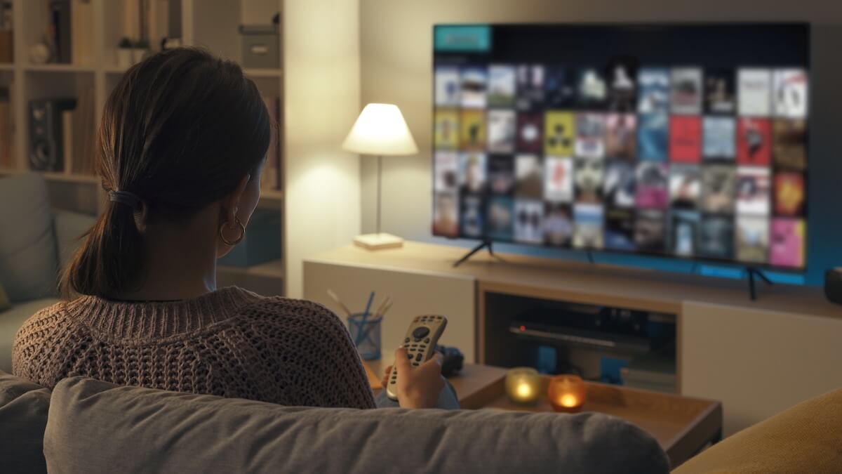 Smart-TV Bildschirmüberwachung Fernsehen Streaming