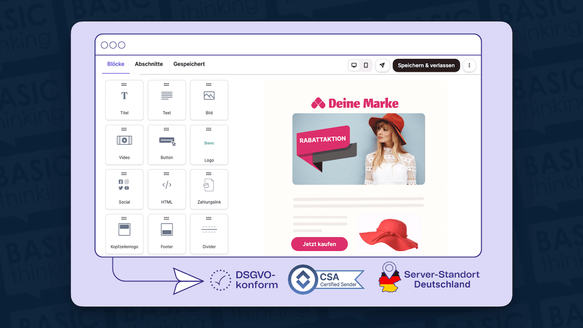 Brevo Test Erfahrungen E-Mail Newsletter Marketing Editor