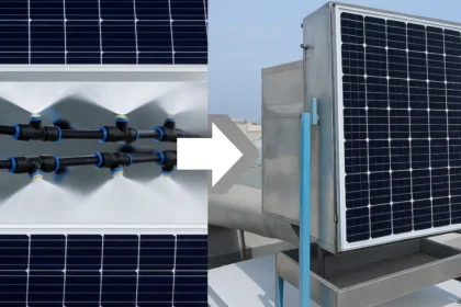 Solarzellen Kühlung, Solarenergie, Solaranlage