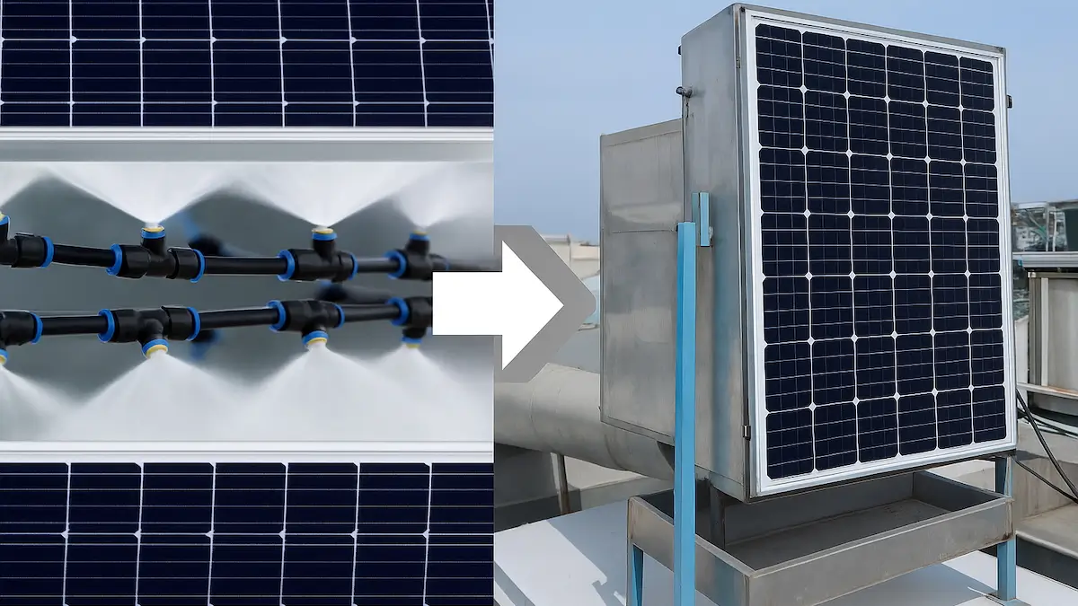 Solarzellen Kühlung, Solarenergie, Solaranlage