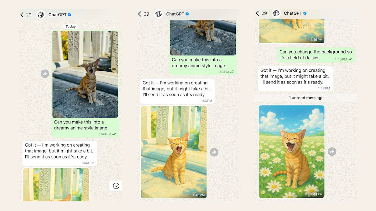 ChatGPT WhatsApp Bilder erstellen Künstliche Intelligenz OpenAI