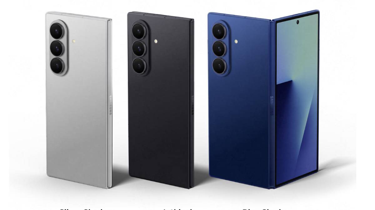 Das Galaxy Z Fold7 in den drei Farben