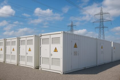 Parkplatz Strom, Batteriegroßspeicher, Energie, erneuerbare Energie, Solarenergie, Windenergie, Energiewende, Klimawandel