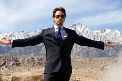 Tony Stark Marvel Superheld Sonnenbrille Wüste
