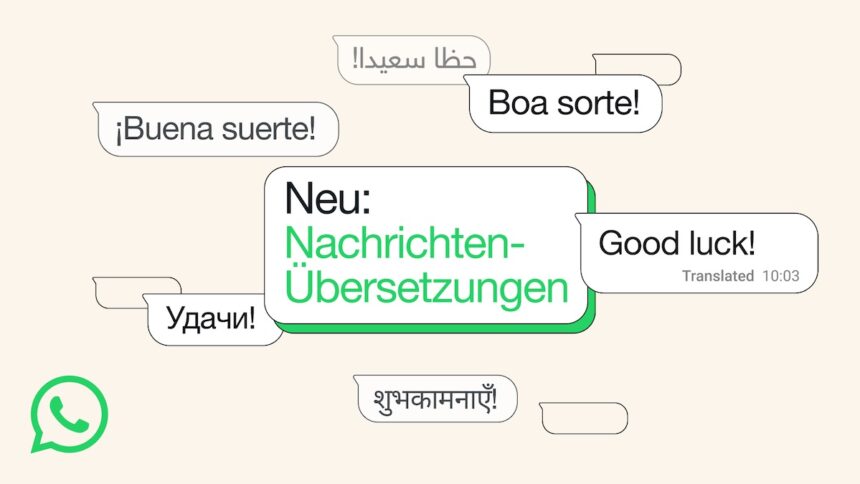 WhatsApp direkte Übersetzungen Messenger Meta