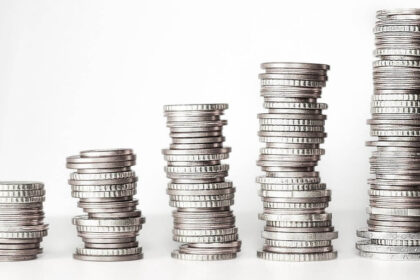 Geld Kleingeld Stapel Münzen