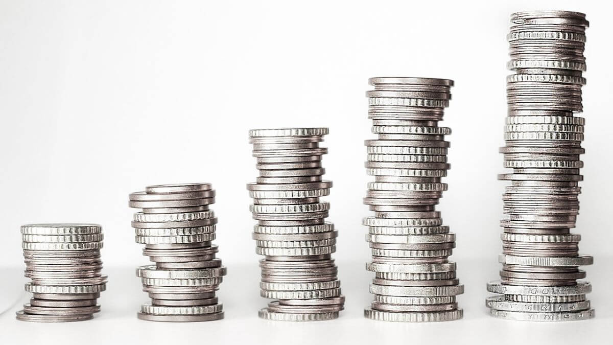 Geld Kleingeld Stapel Münzen