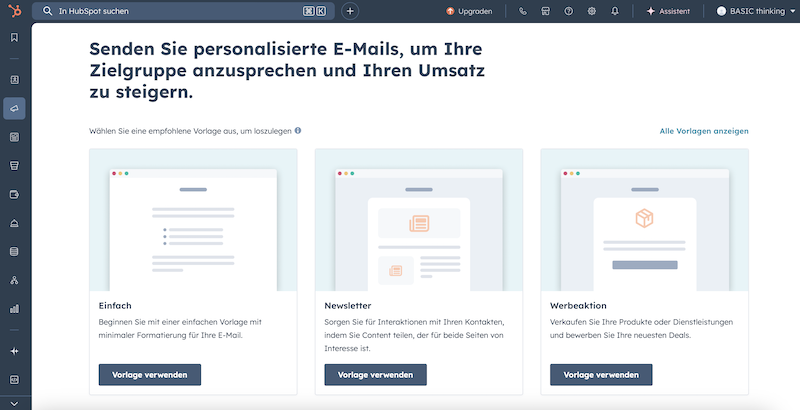 Die Einrichtung deiner E-Mails ist einfach und schnell