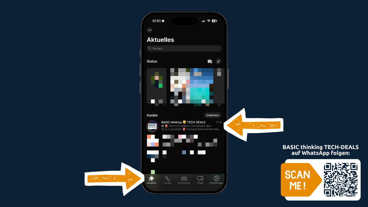 BASIC thinking TECH-DEALS Kanal finden