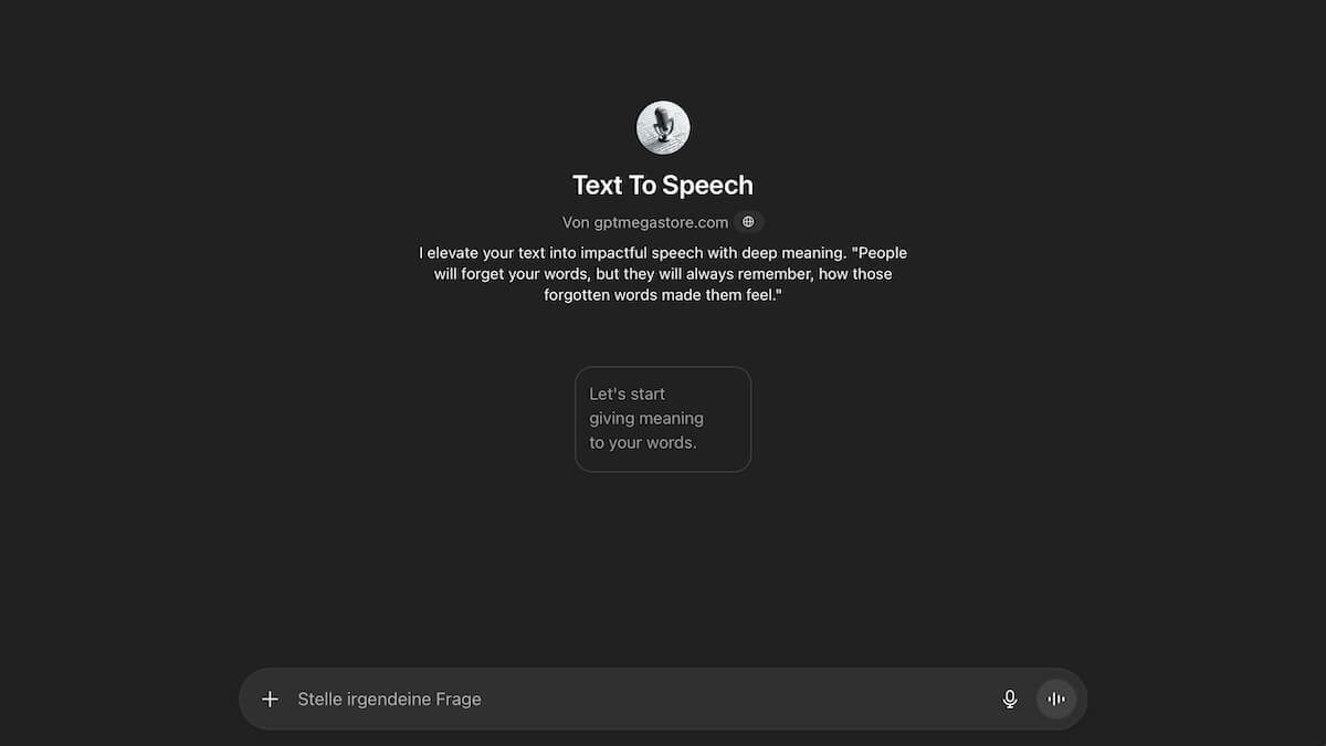 ChatGPT Texte vorlesen lassen