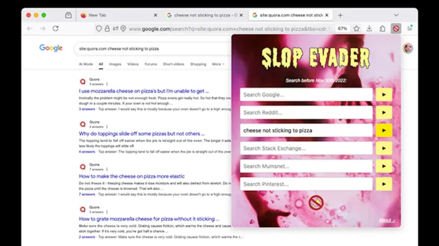 Browser-Erweiterung KI-Inhalte