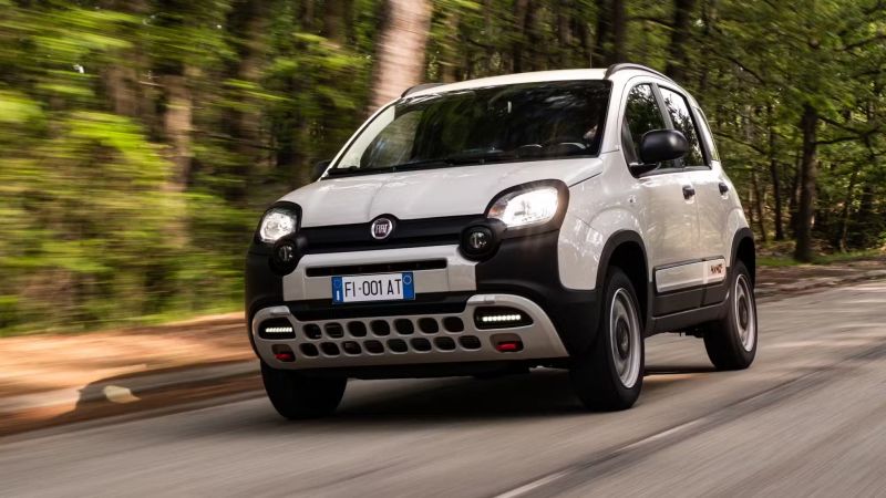Fiat Panda Auto Straße