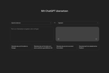 ChatGPT Übersetzer Translate OpenAI