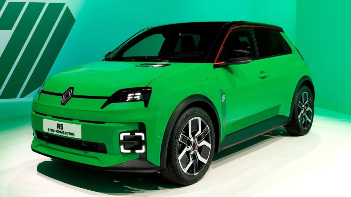 Renault 5 Kleinwagen Elektro grün R5