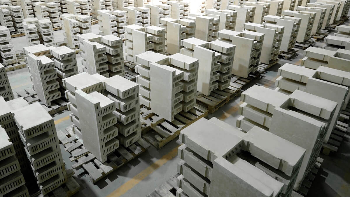 Wärme-Batterie Ziegelsteine Erneuerbare Energien Energiewende