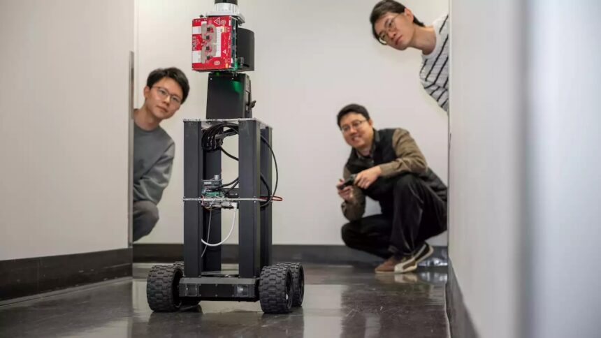 HoloRadar Roboter Funkwellen Ecke