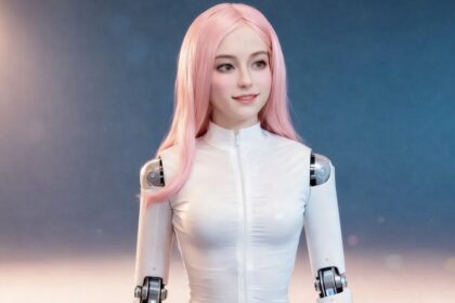 weiblicher Pflegeroboter DroidUp Silikonhaut