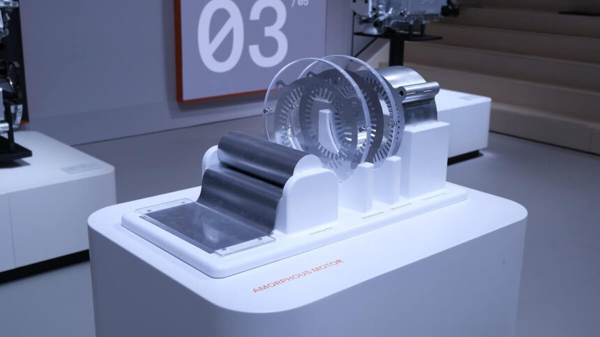 Motor aus amorphem Stahl Elektromotor Elektromobilität E-Autos