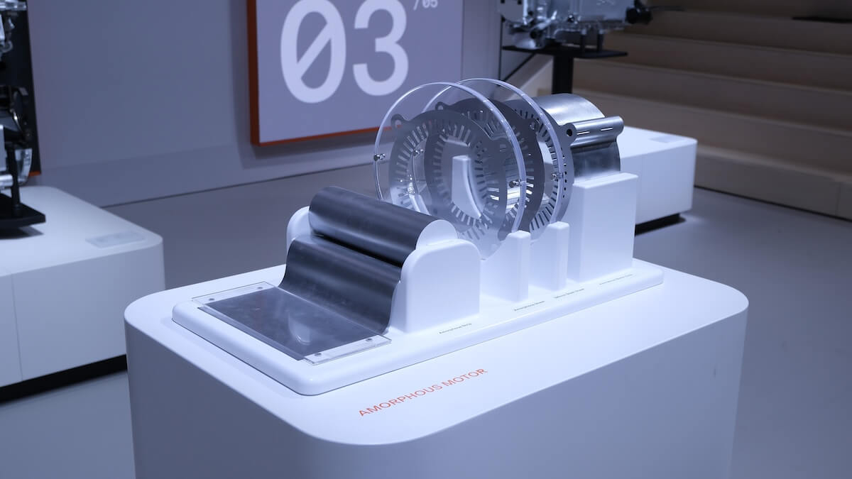 Motor aus amorphem Stahl Elektromotor Elektromobilität E-Autos