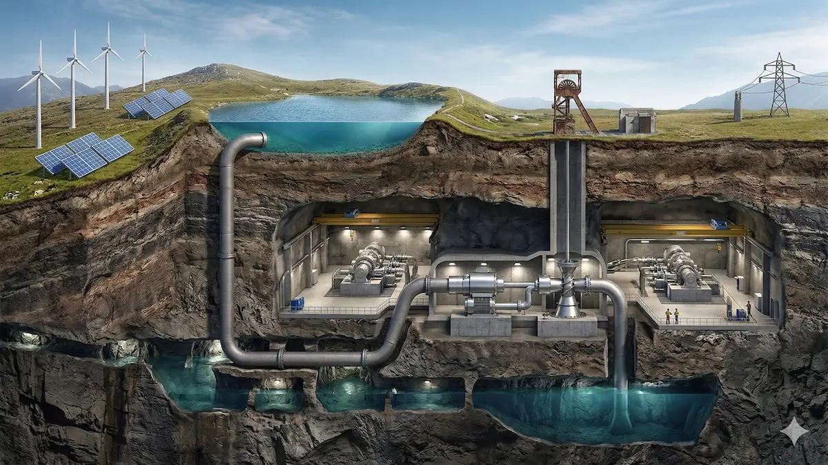 Pumspeicherkraftwerke Kohlemine