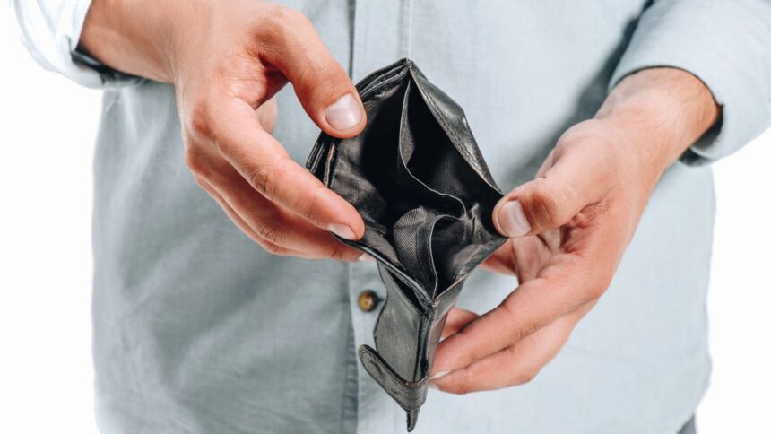 Geldbeuten Kaufkraft Armut