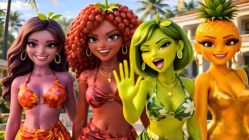 Fruit Love Island KI-Serie Künstliche Intelligenz TikTok KI Früchte