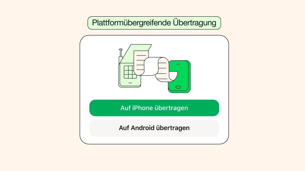 WhatsApp Chats übertragen iOS iPhone Android Smartphone