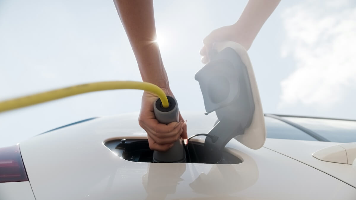 Akku E-Auto Hitze Elektroauto Sommer Elektromobilität Sonne