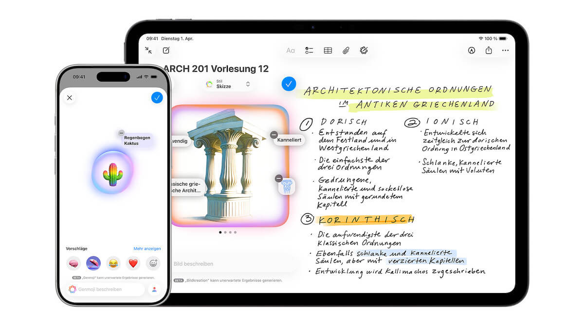 Image Playground KI-App Apple iPhone Künstliche Intelligenz