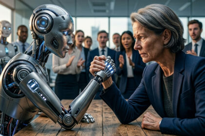 Mensch KI, Künstliche Intelligenz, Arbeit, Wettbewerb Mensch Maschine, Verantwortung, Technologie, Menschliche Intelligenz