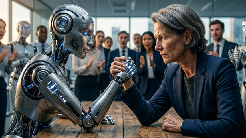 Mensch KI, Künstliche Intelligenz, Arbeit, Wettbewerb Mensch Maschine, Verantwortung, Technologie, Menschliche Intelligenz