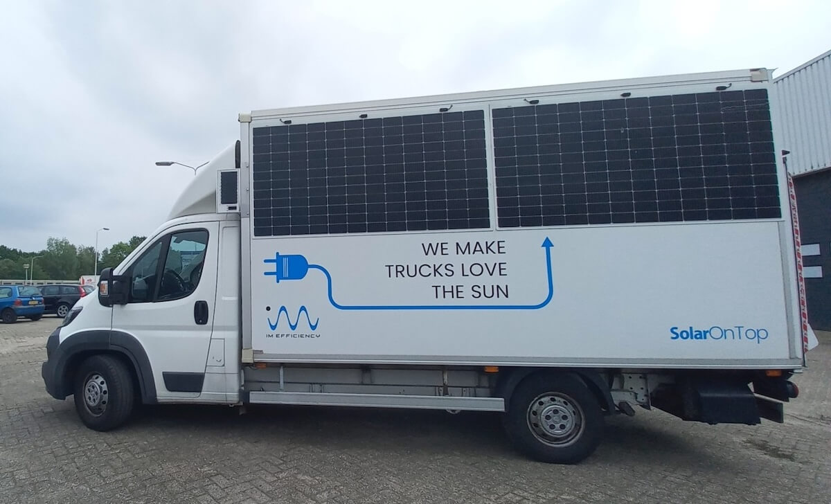 E-Autos Elektroautos Lkw Solarmodul Photovoltaik