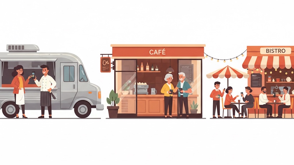 Kartenzahlung im Café, Foodtruck & Bistro