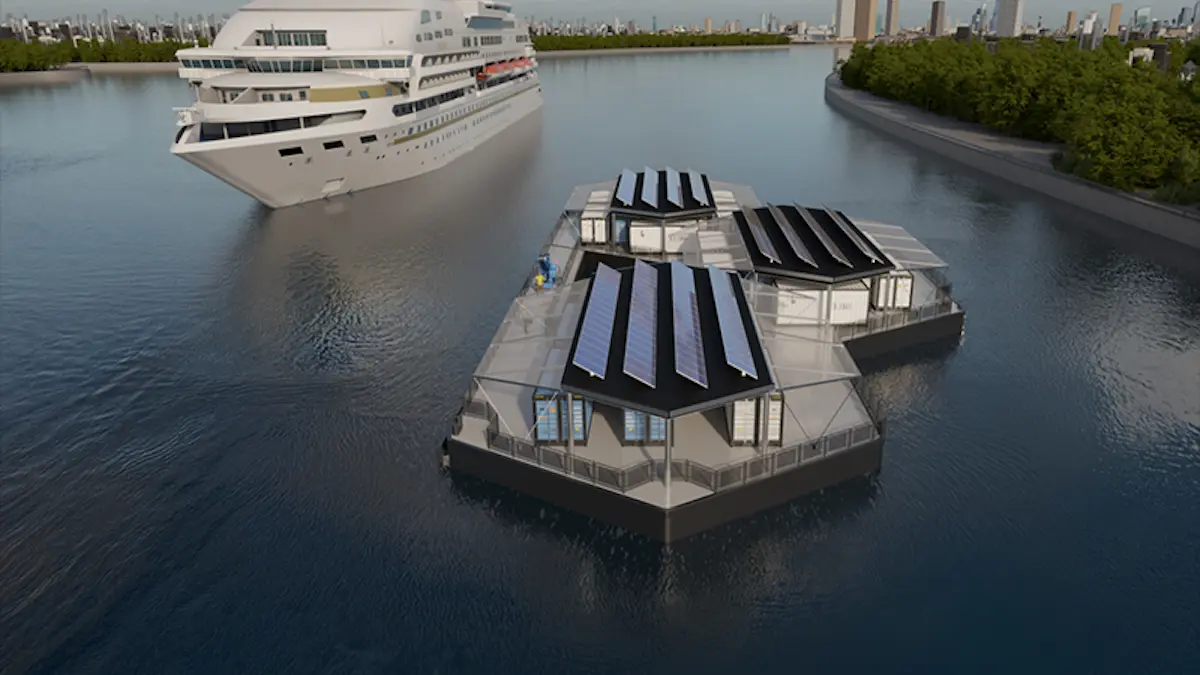 schwimmendes Kraftwerk