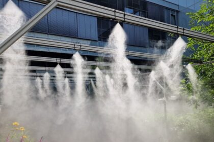 Wassernebel Hitze Gebäude Kühlung wasserbasierter Zerstäubung